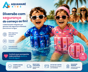 Maiô AquaJoy - Flutuante Infantil